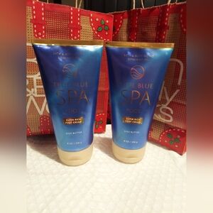 Bundle of 2 True blue spa foot creams By Bath And Body Works